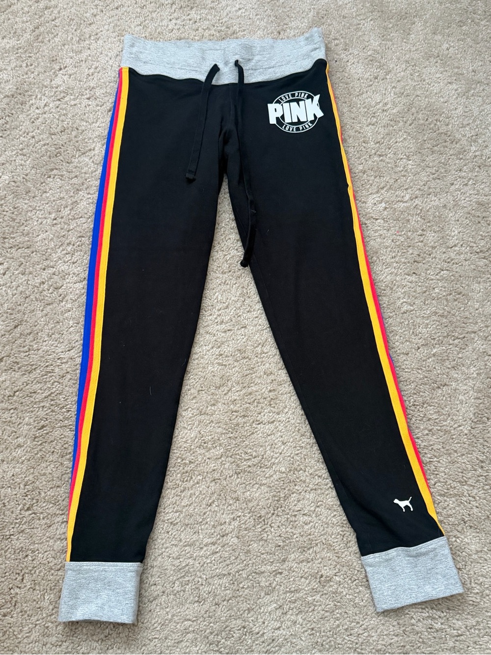 Victoria's Secret PINK Black & Gray Yoga Sweatpants